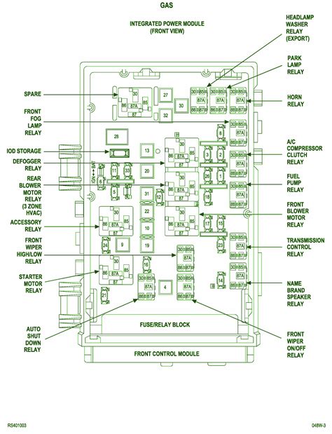 2008 dodge grand power box diagram